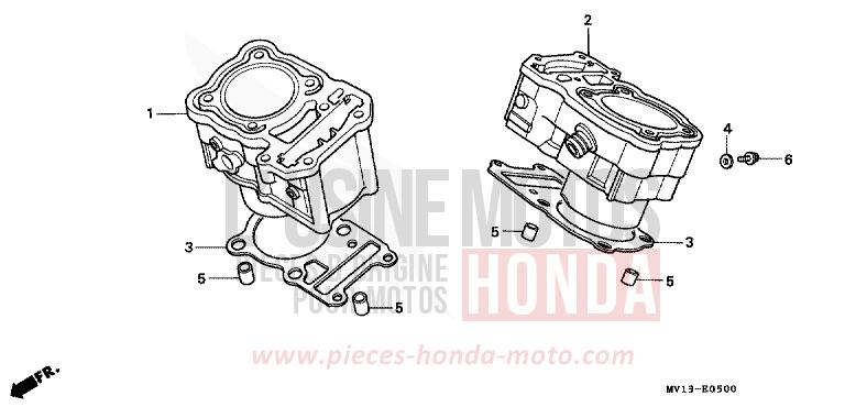CYLINDER for Africa Twin 750 SPACE BLUE (PB136I) from 1992